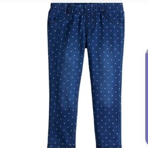 Vintage CW Classics Blue Denim Polka Dot  Capris NWT  Size L